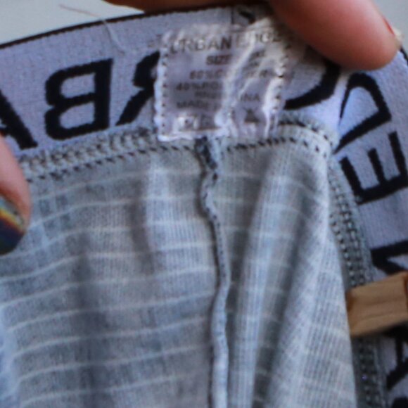 Urban Edge Blue Horizontal Stripe Cotton Polyester Boxer Brief Trunks 2XL - Picture 9 of 9